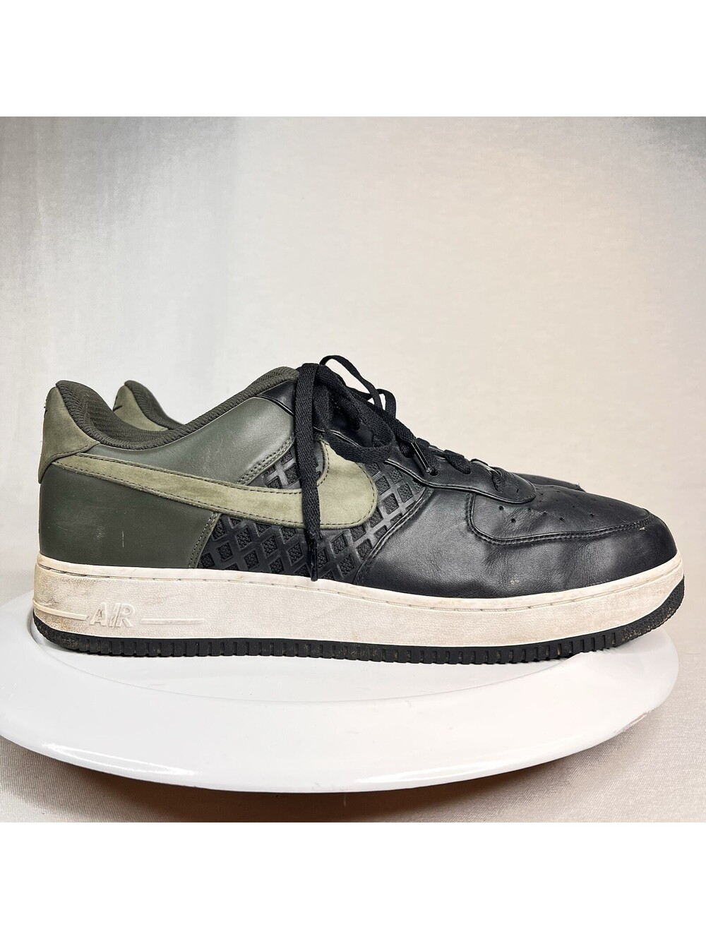 Nike Air Force 1 Low Premium Birds Nest Black Olive Men’s Size 15 318775 031